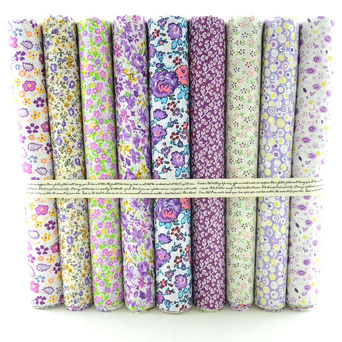 telas de algodón para patchwork en tonos violeta