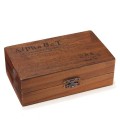 Caja de madera con 70 sellos – Alfabeto - Scrap