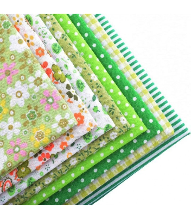 confección o manualidades para costura RayLinedo® 10pcs lotes de tela de algodón a cuadros de 30 cm X 30 cm color verde 